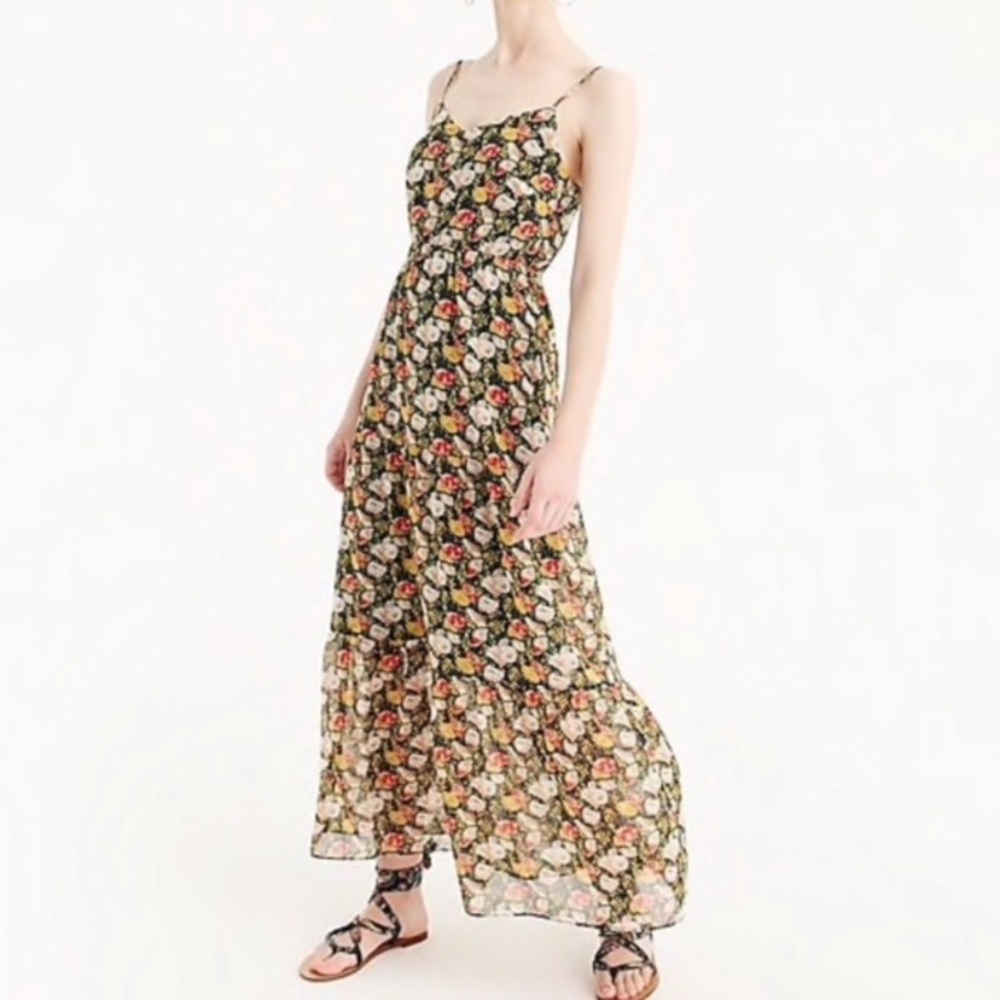 J Crew Mercantile floral maxi dress